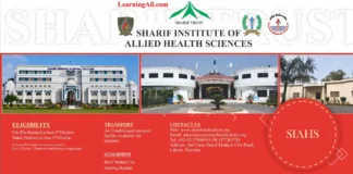 Sharif Institute of Allied Health Sciences Lahore